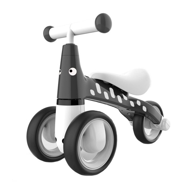 Tricicleta pentru copii EcoToys, model Zebra, capacitate 20kg, culoare negru